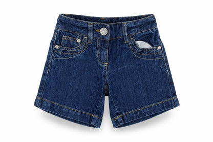 Next Girls Blue  Denim Boyfriend Shorts Size 3 Years