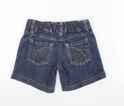 NEXT Girls Blue  Denim Boyfriend Shorts Size 3 Years