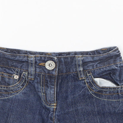 NEXT Girls Blue  Denim Boyfriend Shorts Size 3 Years