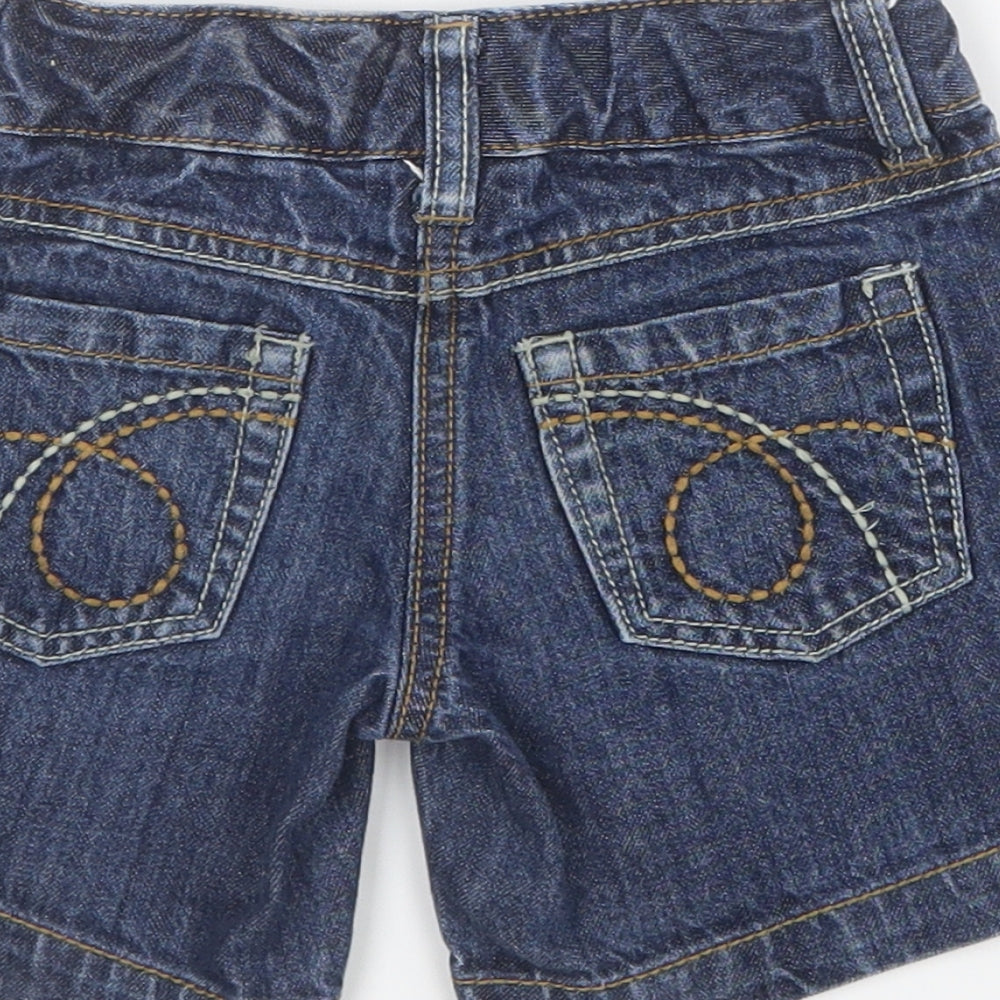 NEXT Girls Blue  Denim Boyfriend Shorts Size 3 Years