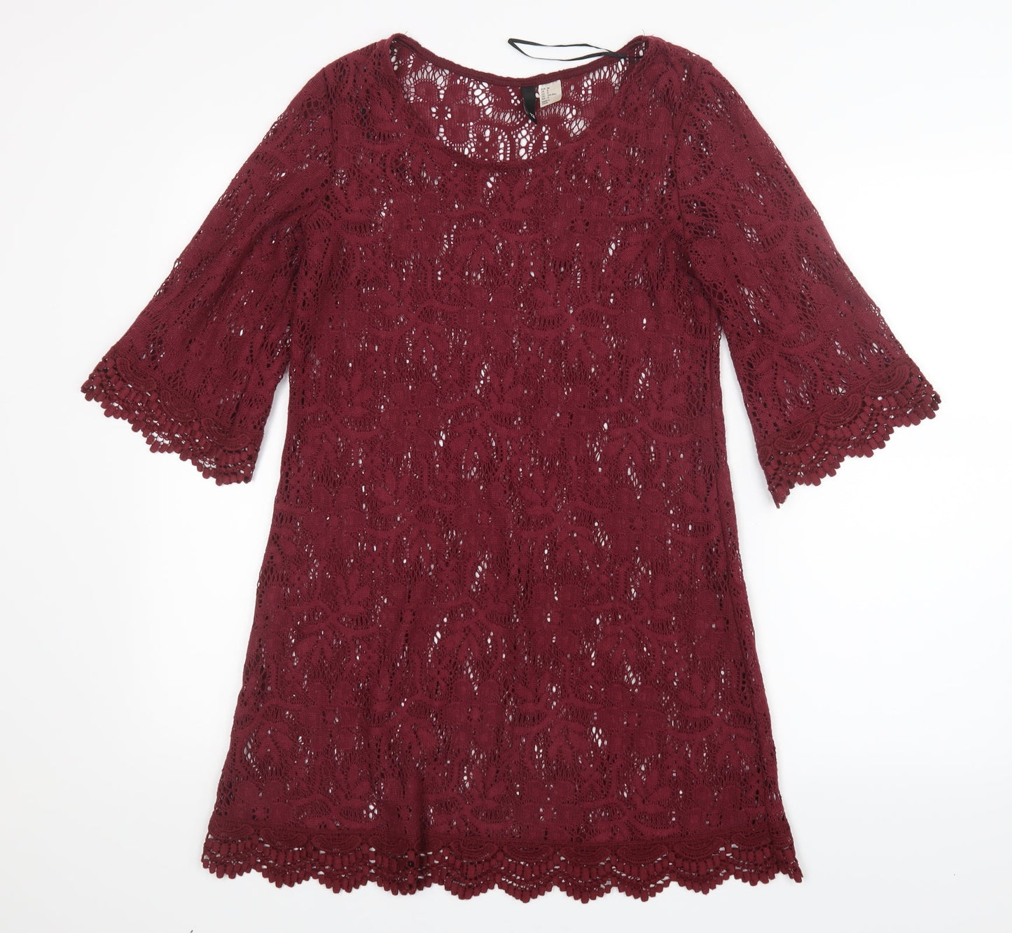 Divided by H&M Womens Red  Knit Basic Blouse Size 10