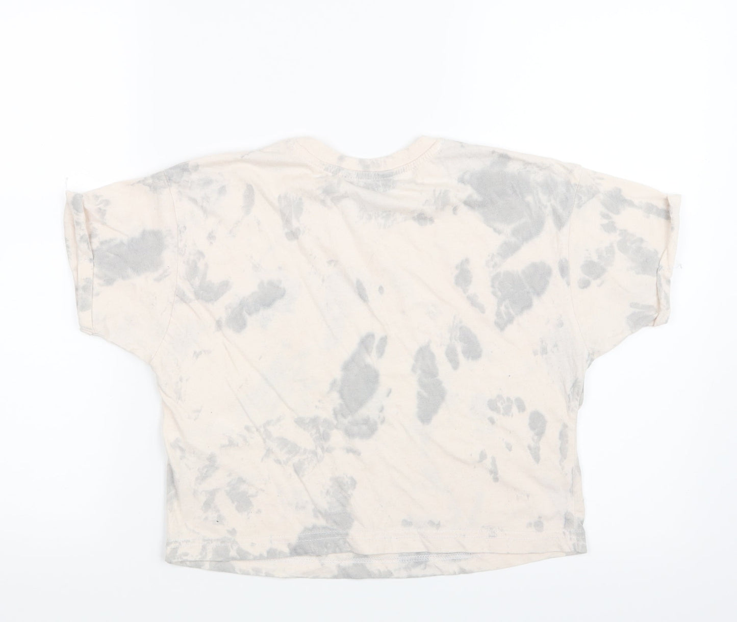 New Look Girls Grey Geometric  Basic T-Shirt Size 10-11 Years