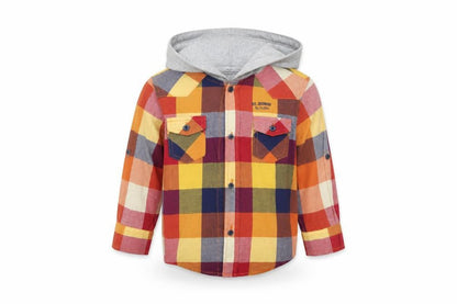 St. George by Duffer Boys Red Check  Basic Button-Up Size 5 Years