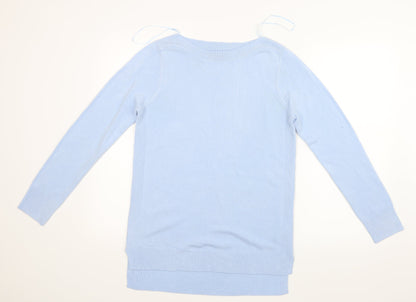 F&F Womens Blue  Knit Pullover Jumper Size 12