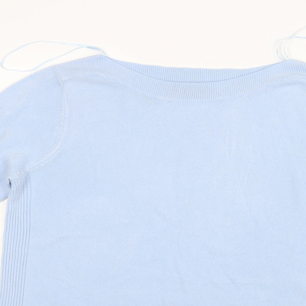 F&F Womens Blue  Knit Pullover Jumper Size 12