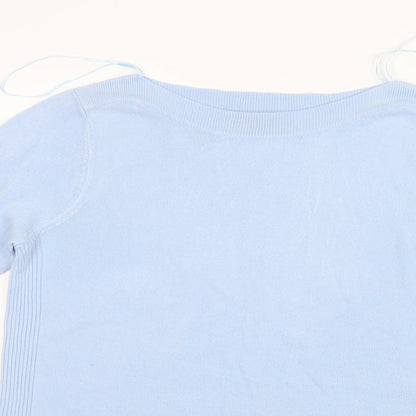 F&F Womens Blue  Knit Pullover Jumper Size 12