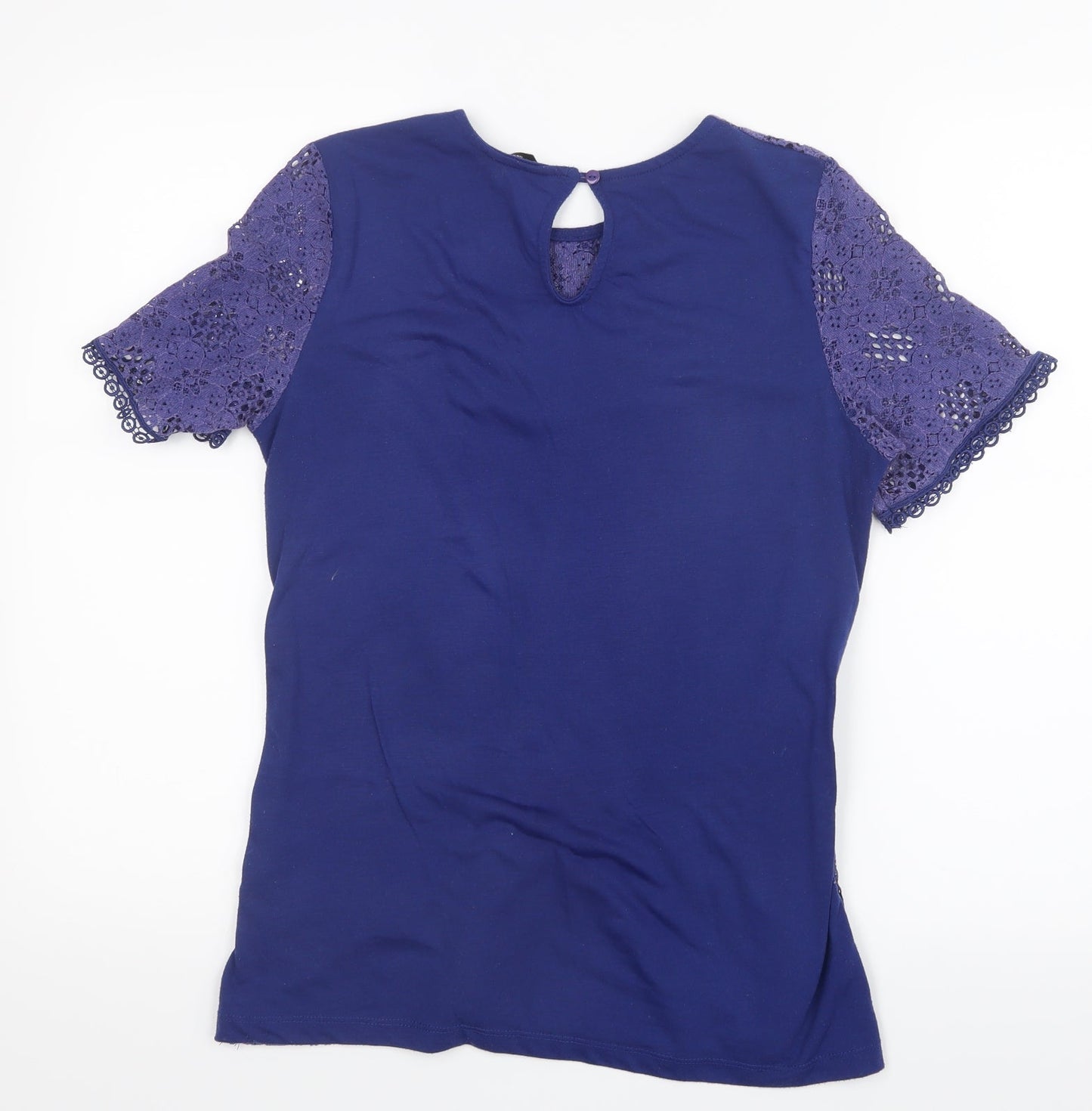 Womens UK Size 12 Dorothy Perkins Blue Basic Blouse