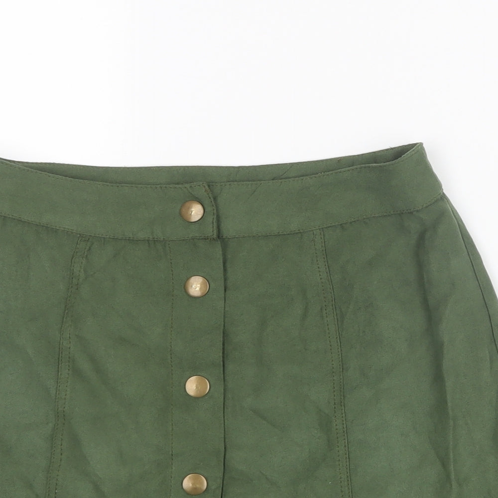 Missguided Womens Green   Mini Skirt Size 6