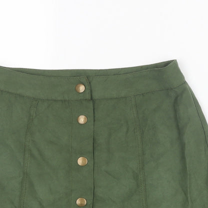 Missguided Womens Green   Mini Skirt Size 6