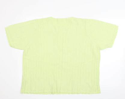 Berkertex Womens Green   Basic T-Shirt Size 22