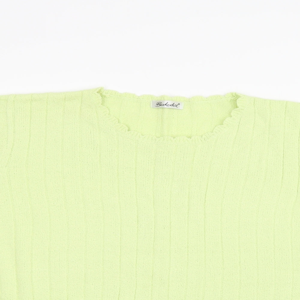 Berkertex Womens Green   Basic T-Shirt Size 22