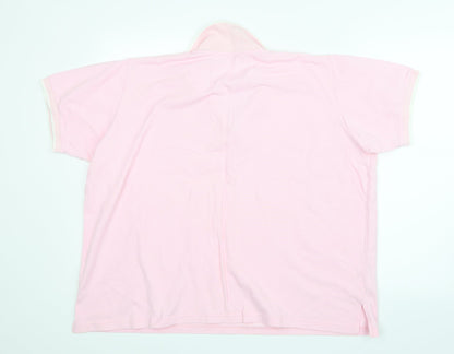 Womens UK Size XL Joie de Vivre Pink Basic T-Shirt