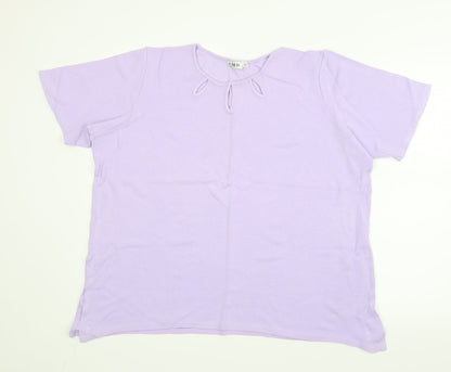 CMD Womens Purple   Basic T-Shirt Size 2XL