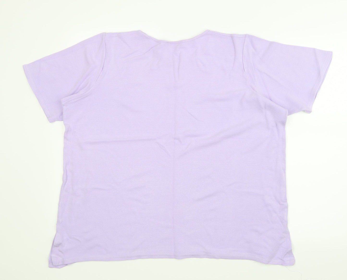 CMD Womens Purple   Basic T-Shirt Size 2XL
