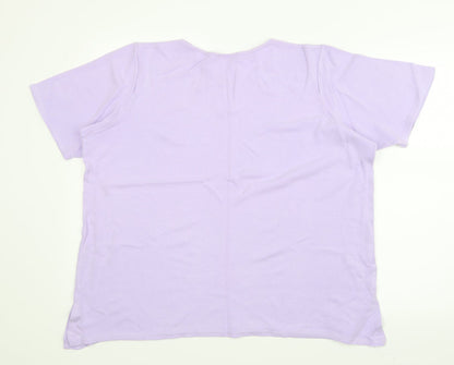 CMD Womens Purple   Basic T-Shirt Size 2XL
