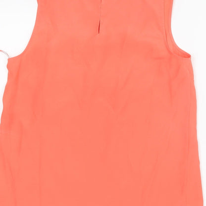 Womens UK Size 10 Oasis Orange Basic Tank