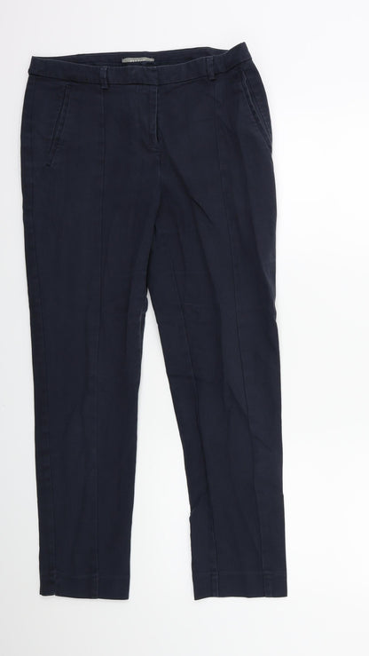 Womens UK Size 12 Oasis Regular Fit  Black Trousers