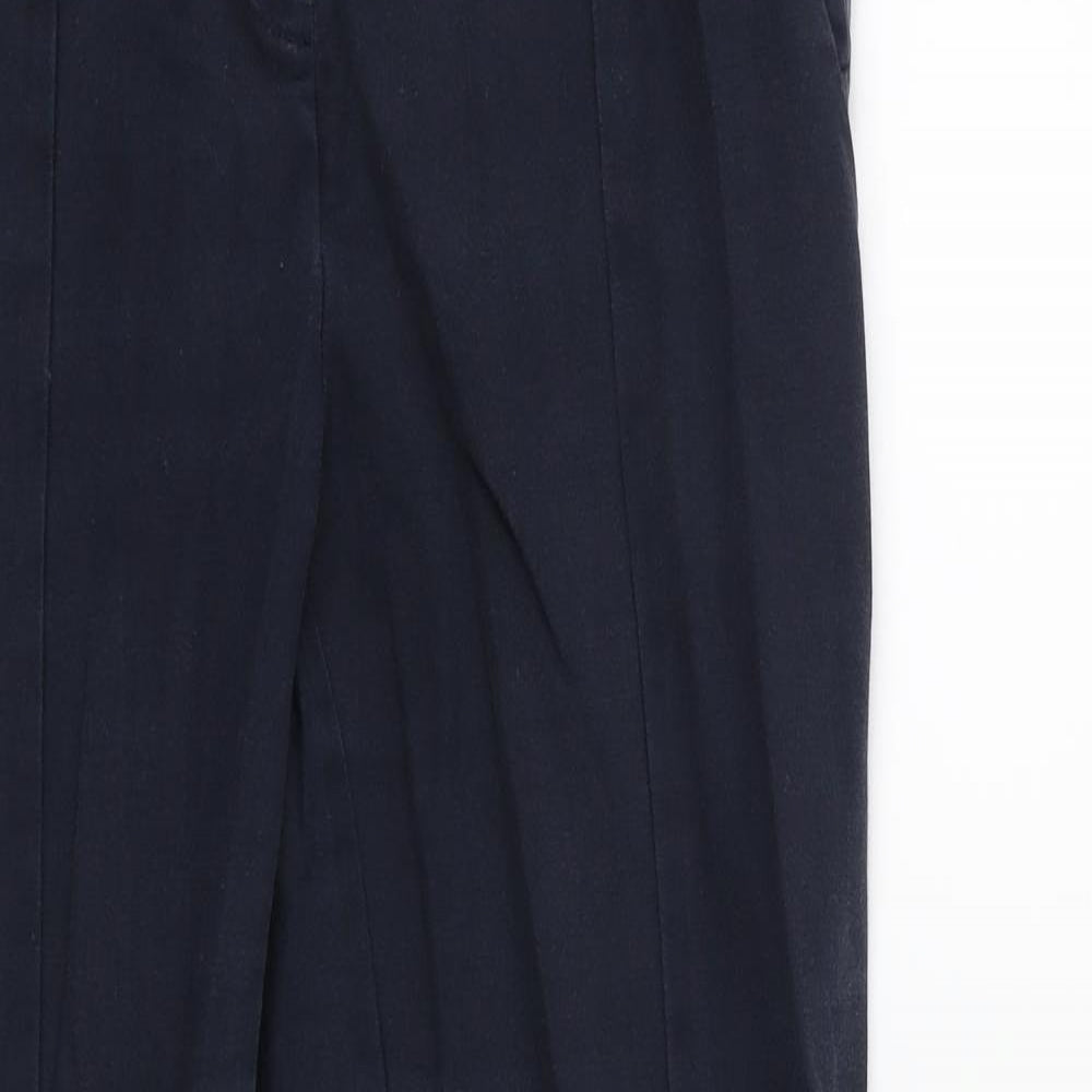 Womens UK Size 12 Oasis Regular Fit  Black Trousers