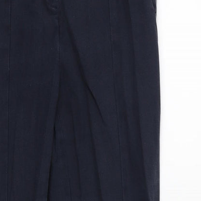 Womens UK Size 12 Oasis Regular Fit  Black Trousers