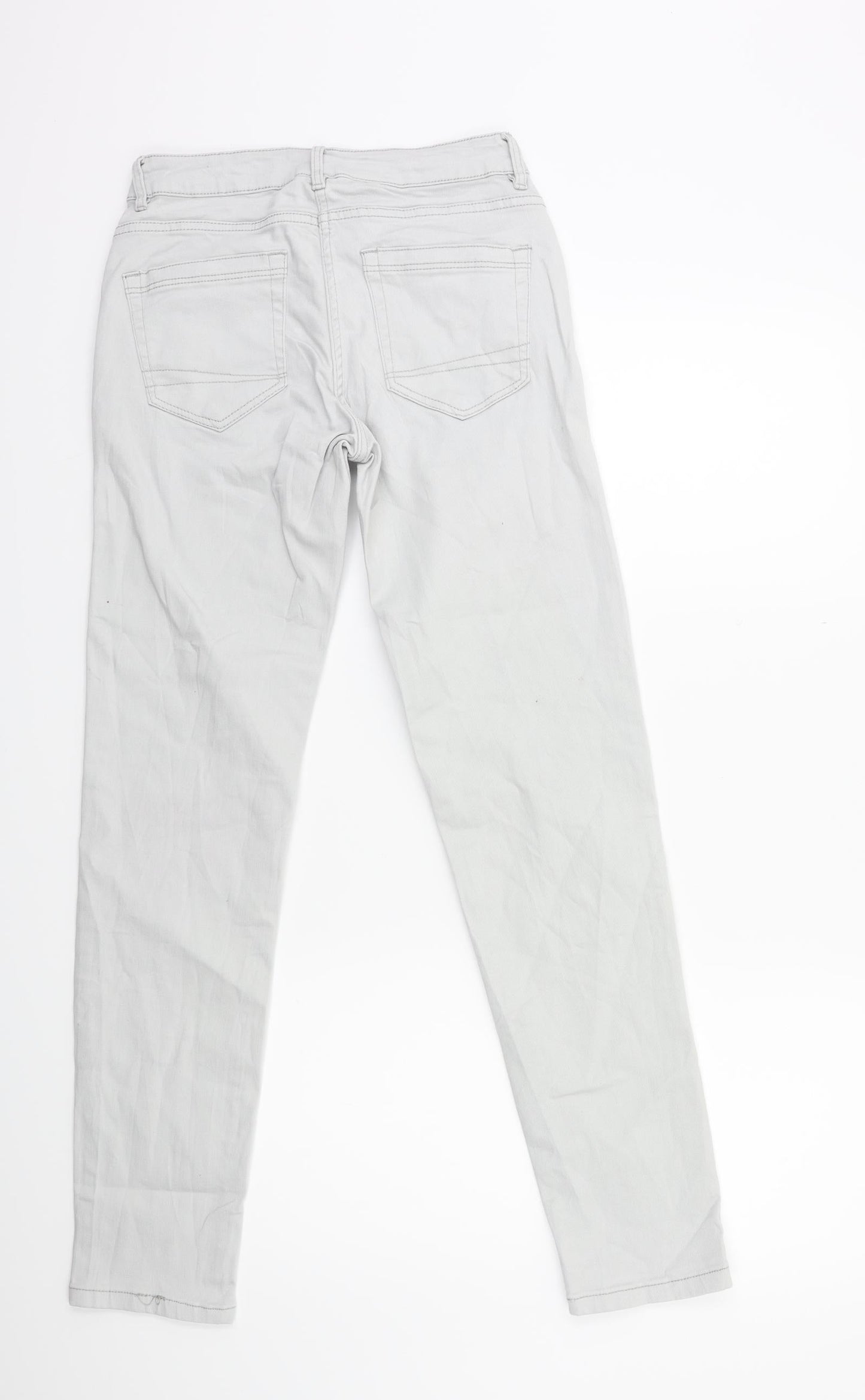 Up2Fashion Womens Grey  Denim Skinny Jeans Size 26 in L29 in