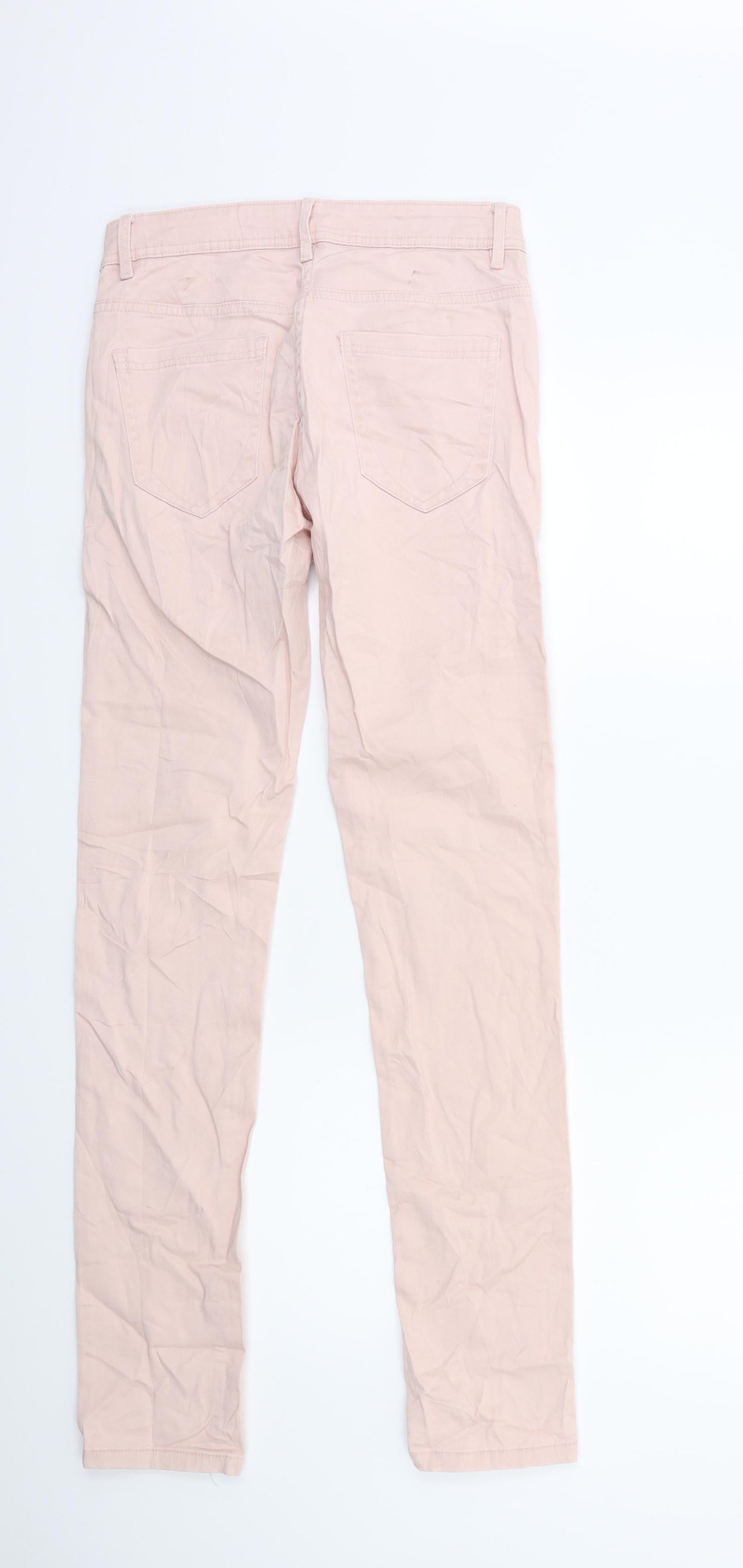Womens UK Size 8 Blue Motion Regular Fit Skinny Pink Jeans
