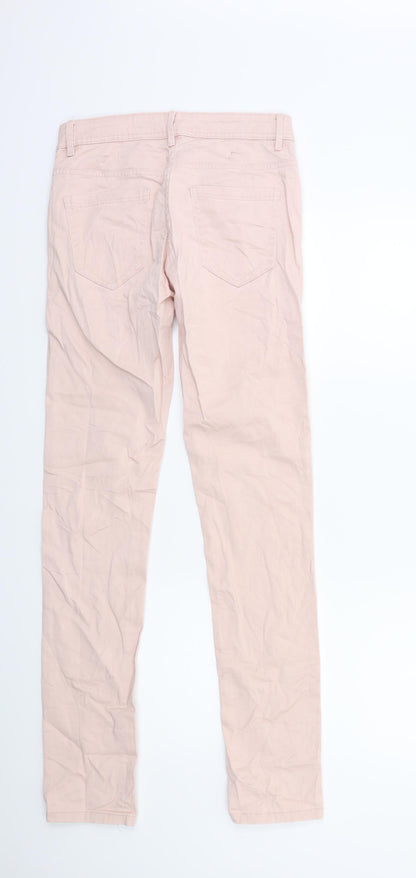 Womens UK Size 8 Blue Motion Regular Fit Skinny Pink Jeans