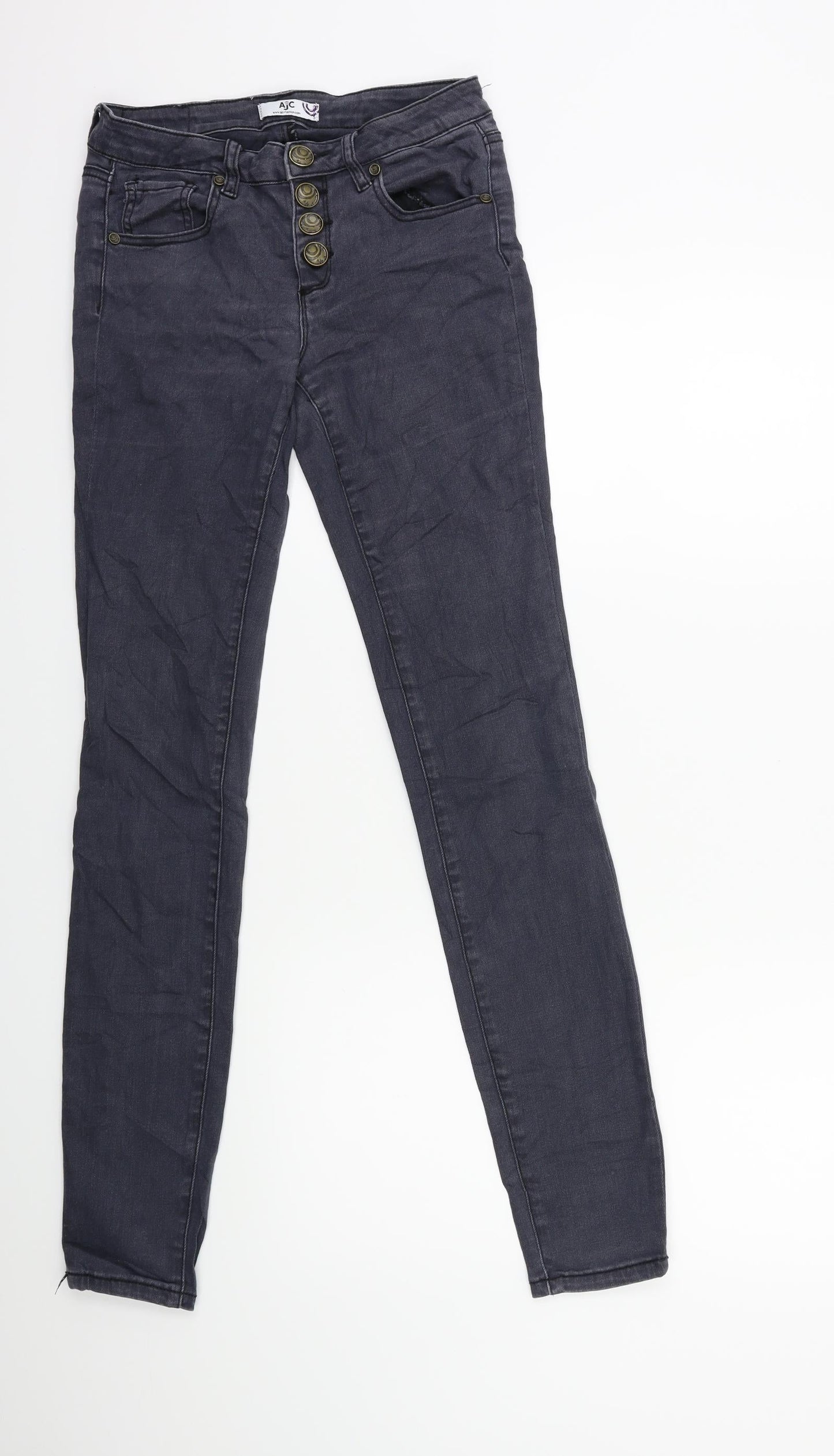 AJC Womens Grey  Denim Skinny Jeans Size 24 in L30 in