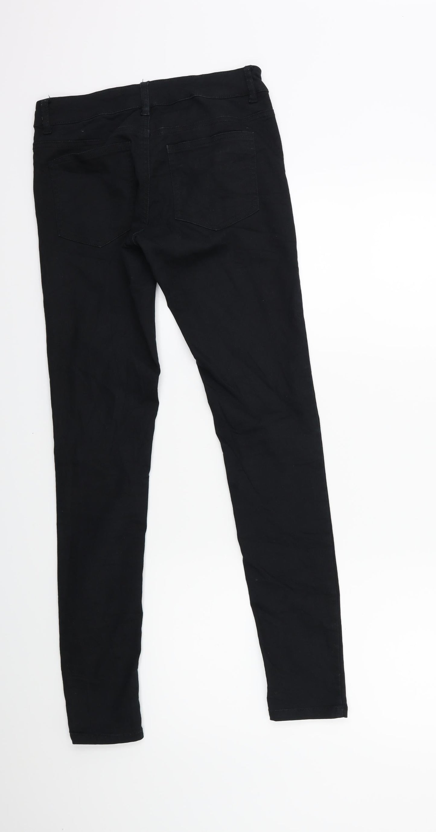 Womens UK Size S Bik bok Regular Fit Skinny Black Jeans