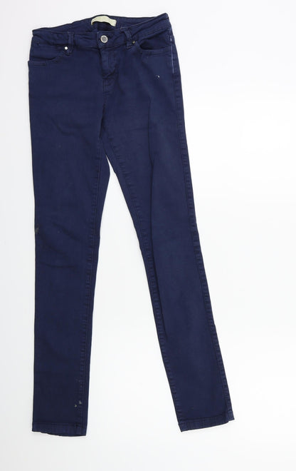 Zara Womens Blue  Denim Skinny Jeans Size 6 L28 in