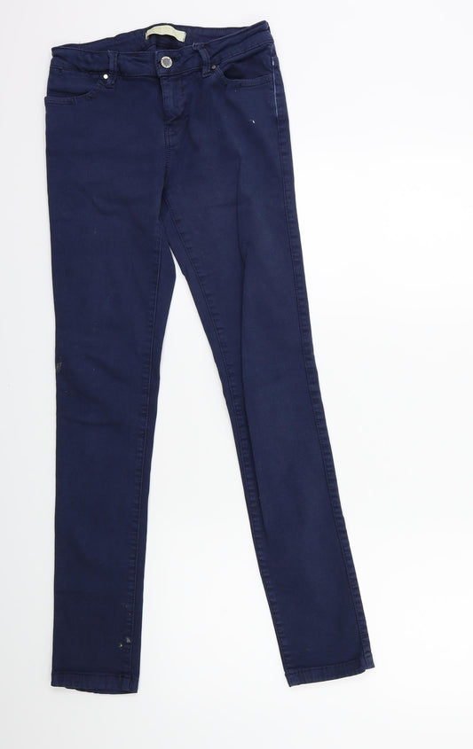 Zara Womens Blue  Denim Skinny Jeans Size 6 L28 in