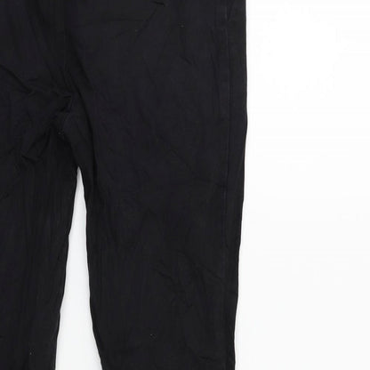 H&M Womens Black   Trousers  Size 10 L26 in