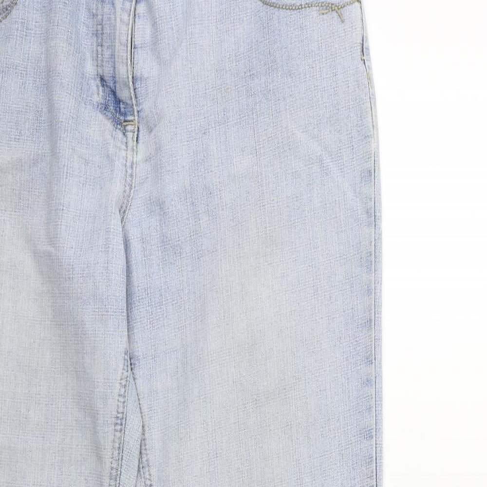 BHS Womens Blue  Denim Straight Jeans Size 14 L28 in