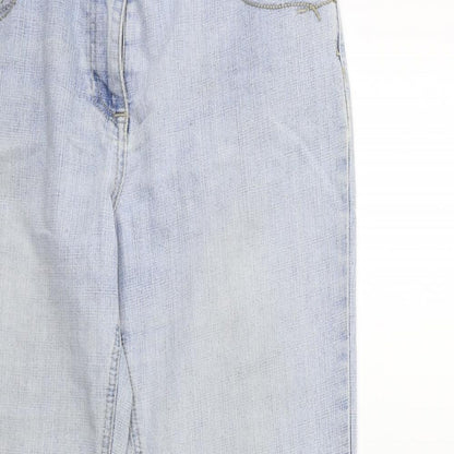 BHS Womens Blue  Denim Straight Jeans Size 14 L28 in