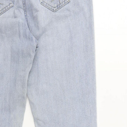 BHS Womens Blue  Denim Straight Jeans Size 14 L28 in