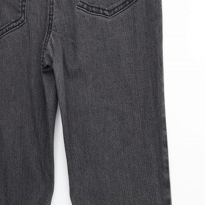 Debenhams Womens Grey  Denim Skinny Jeans Size 12 L29 in