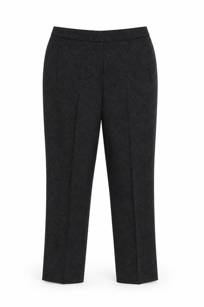 Dunnes Womens Black Polka Dot  Trousers  Size 14 L27 in