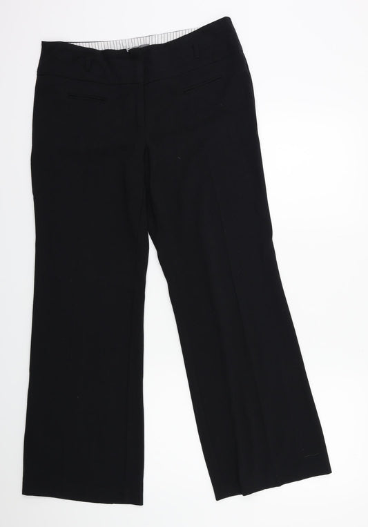 Womens UK Size 14 Et Vous Regular Fit  Black Trousers