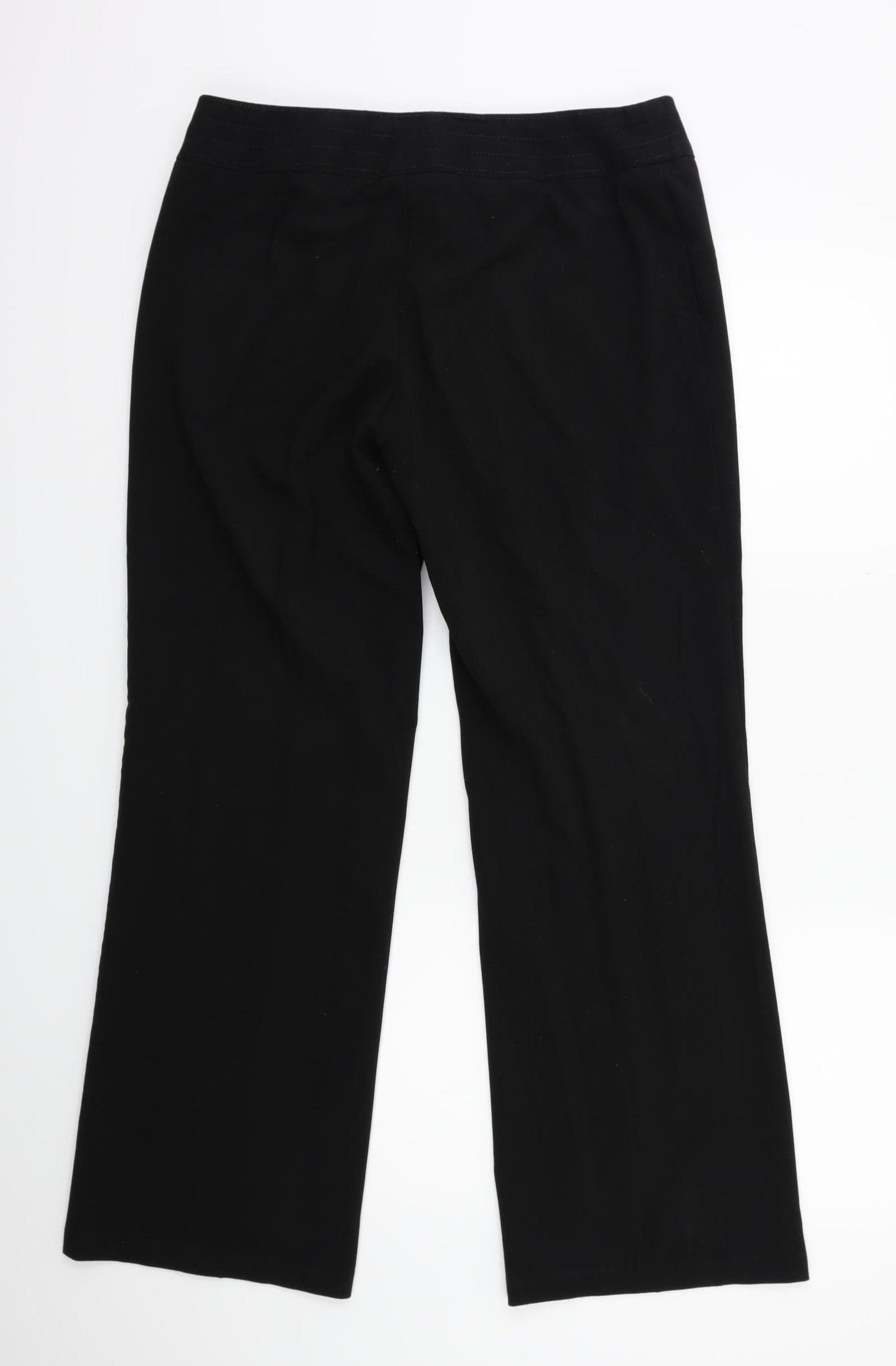 Womens UK Size 14 Marks and Spencer Regular Fit  Black Trousers