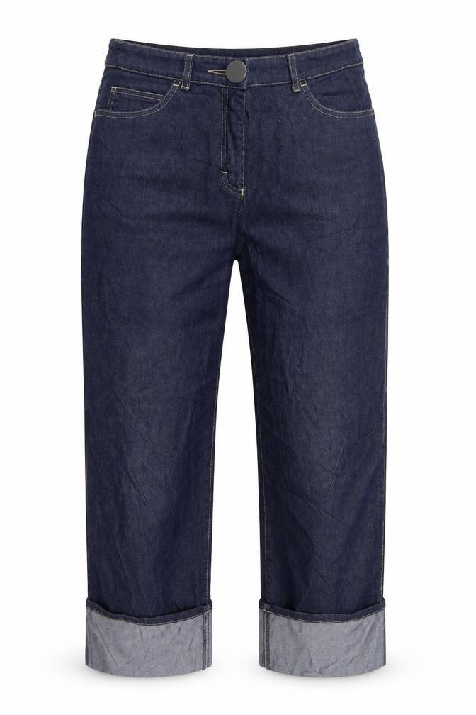 Womens UK Size 28 in Yessica Regular Fit Cropped Blue Jeans
