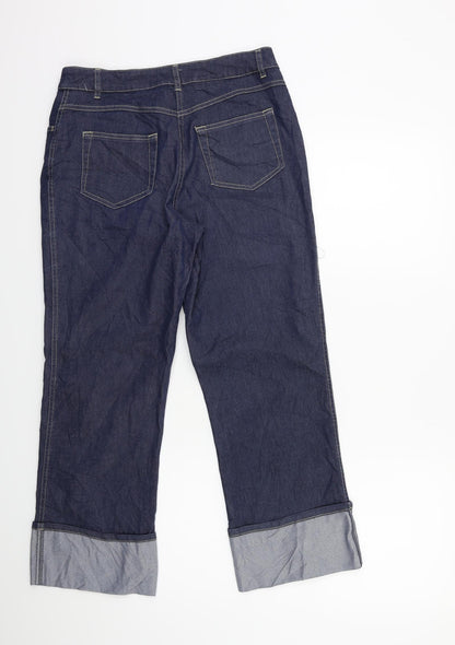 Yessica Womens Blue  Denim Cropped Jeans Size 28 in L25 in