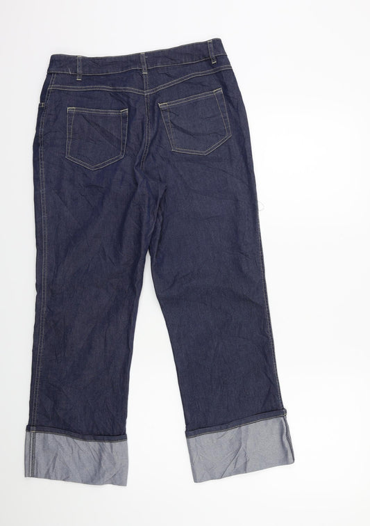 Yessica Womens Blue  Denim Cropped Jeans Size 28 in L25 in