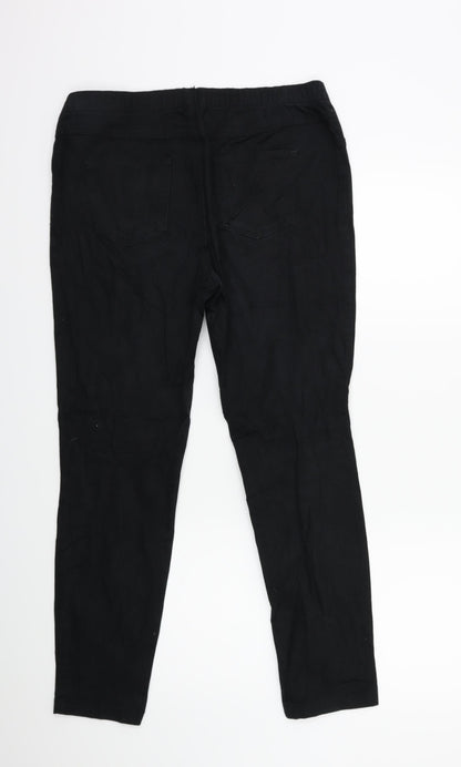 Preworn Womens Black  Denim Jegging Jeans Size 12 L27 in