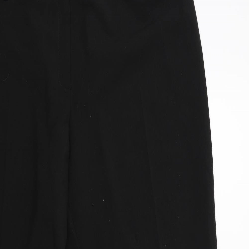 Womens UK Size 18 Debenhams Regular Fit  Black Trousers