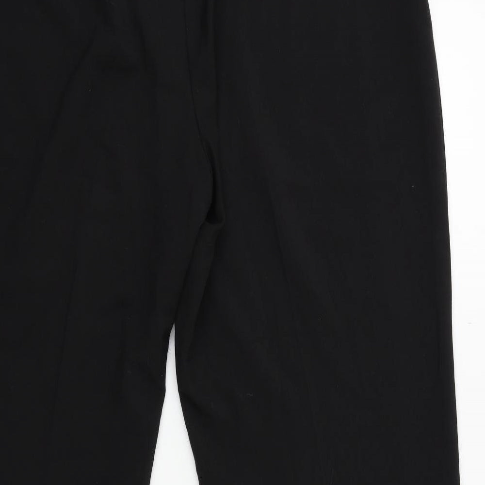Womens UK Size 18 Debenhams Regular Fit  Black Trousers