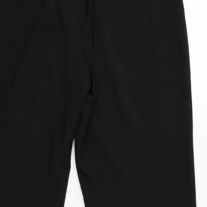 Womens UK Size 18 Debenhams Regular Fit  Black Trousers