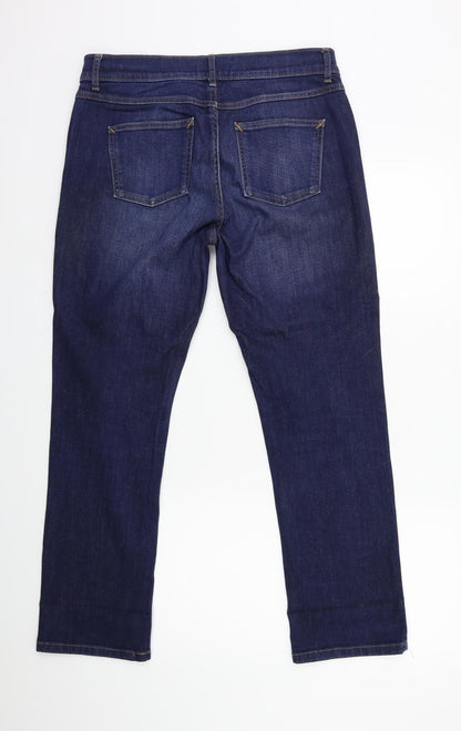 Womens UK Size 32 in Preworn Regular Fit Straight Blue Jeans