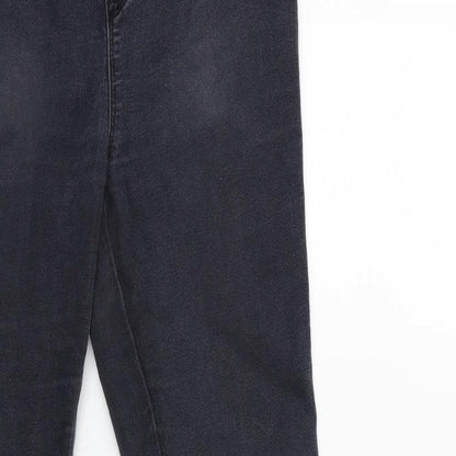 Denim & Co. Womens Grey  Denim Jegging Jeans Size 8 L25 in