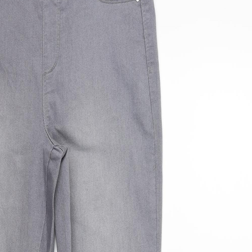 pep& co Womens Grey  Denim Jegging Jeans Size 8 L29 in