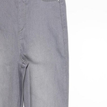 pep& co Womens Grey  Denim Jegging Jeans Size 8 L29 in