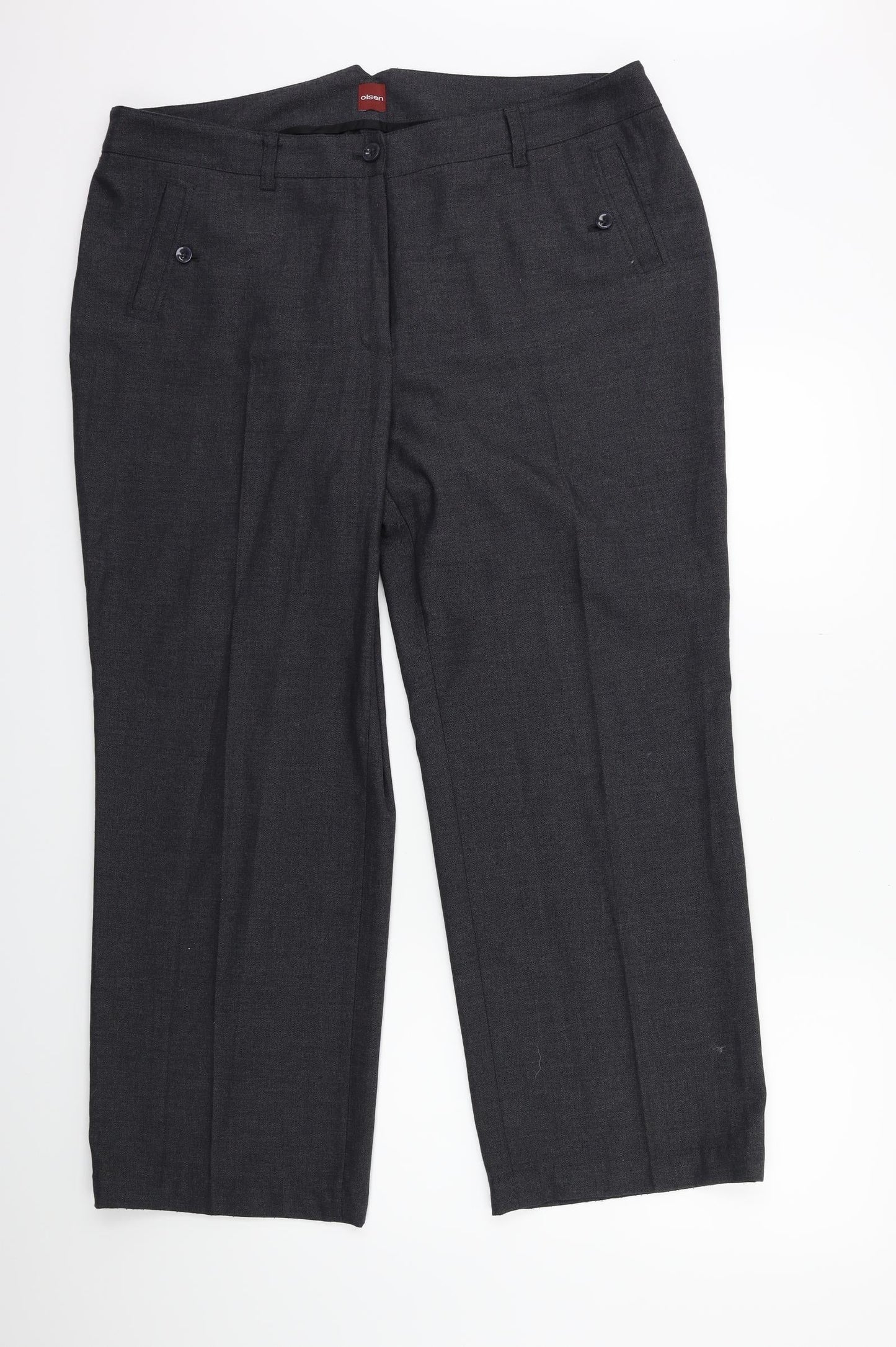 Olsen Womens Grey   Trousers  Size 20 L28 in